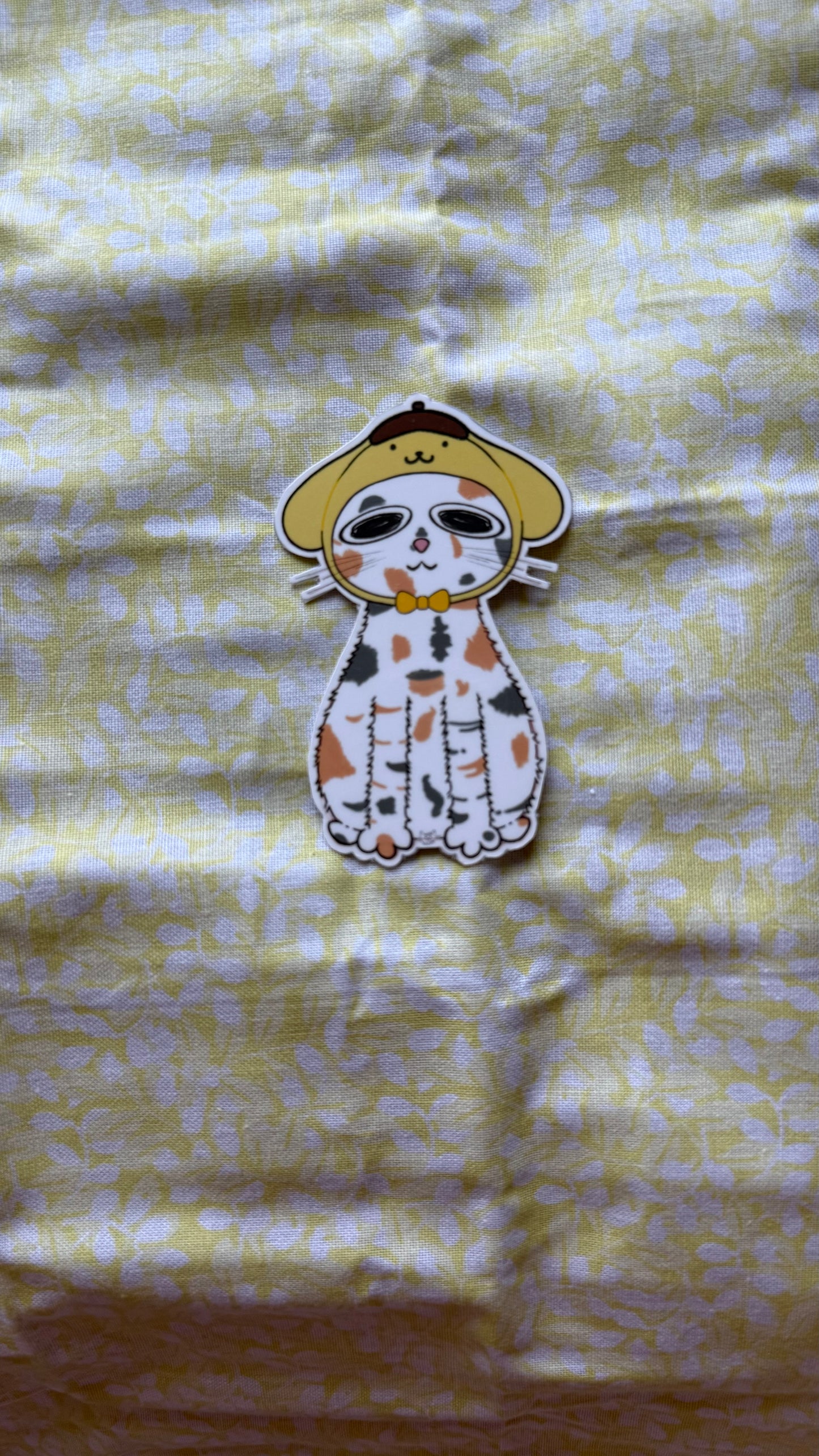 Pompom-Cat Sticker