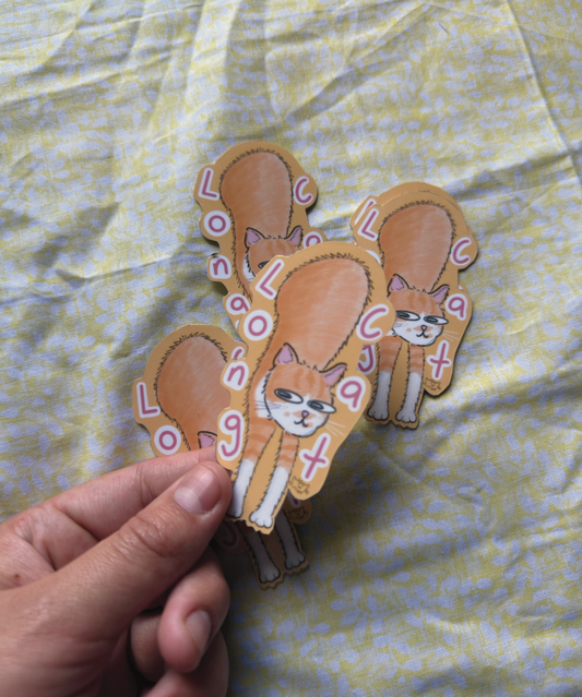 Long Cat Sticker