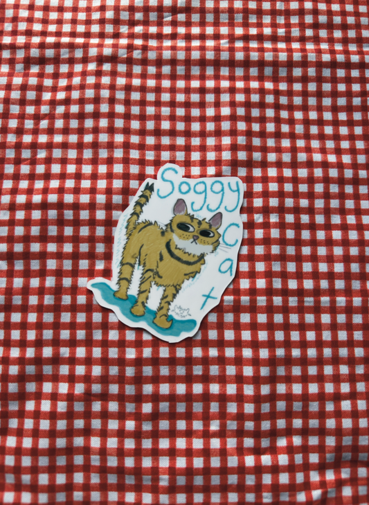 Soggy Cat Sticker