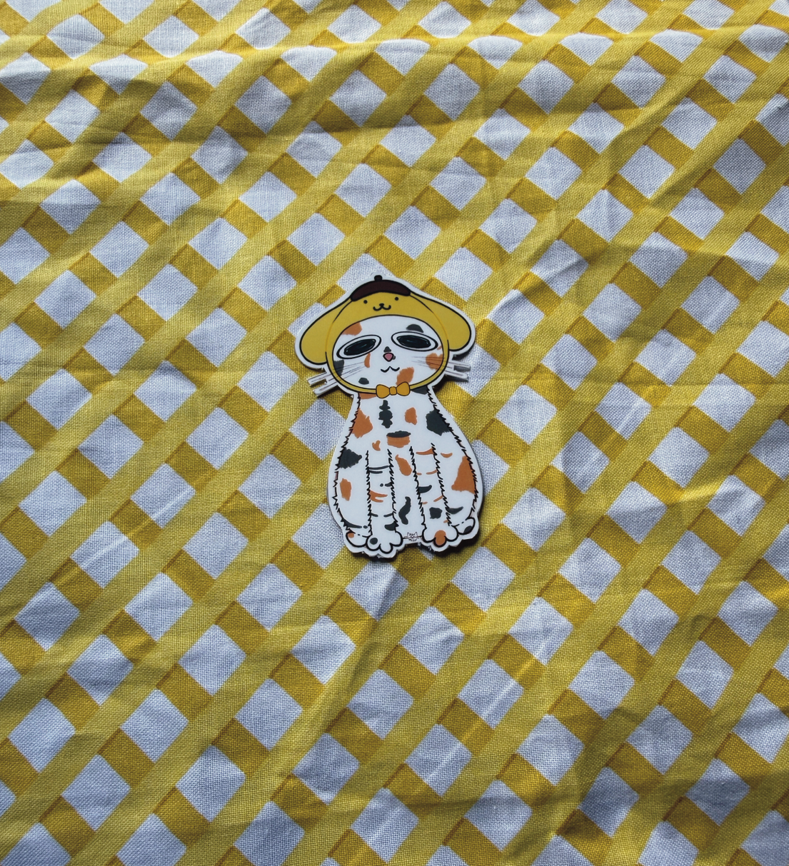 Pompom-Cat Sticker