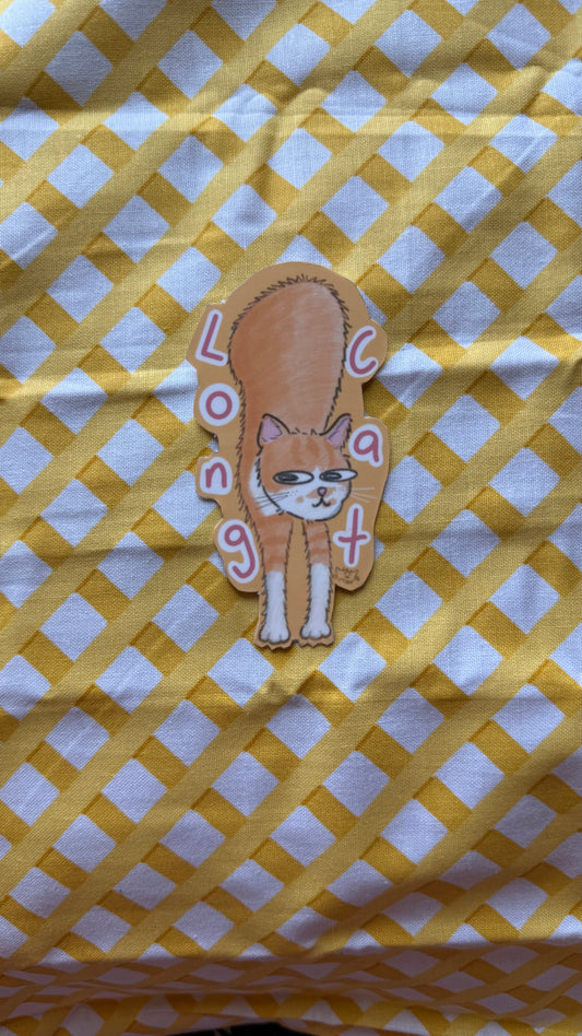 Long Cat Sticker