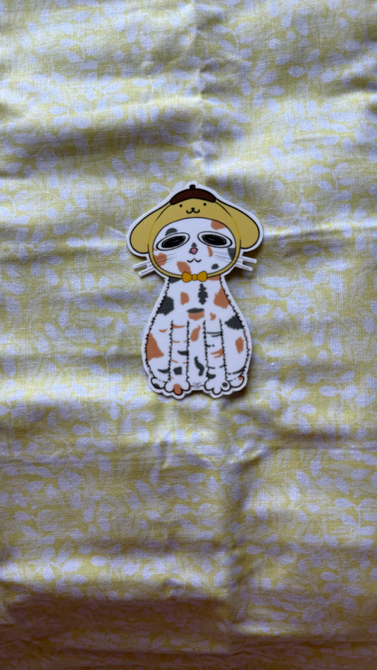 Pompom-Cat Sticker