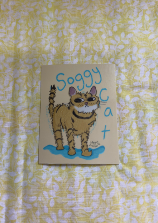 Soggy Cat Sticker