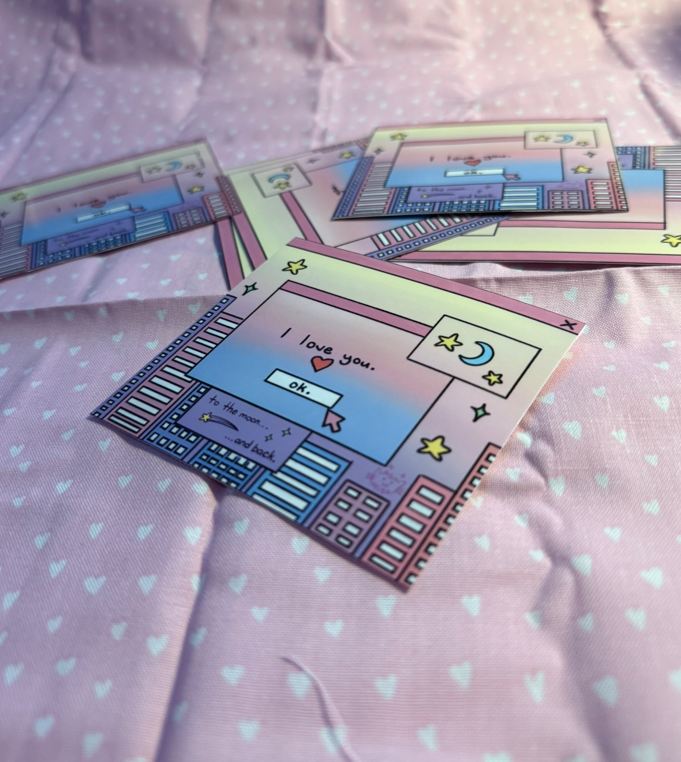 I Love You Aesthetic Sticker